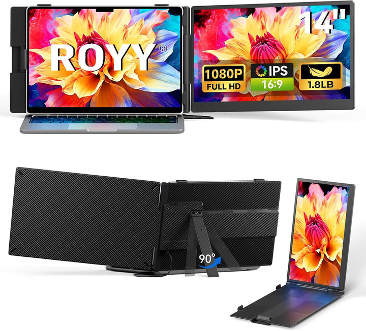 ROYY Extensor de pantalla para portátil de 14.2 pulgadas, monitor p...