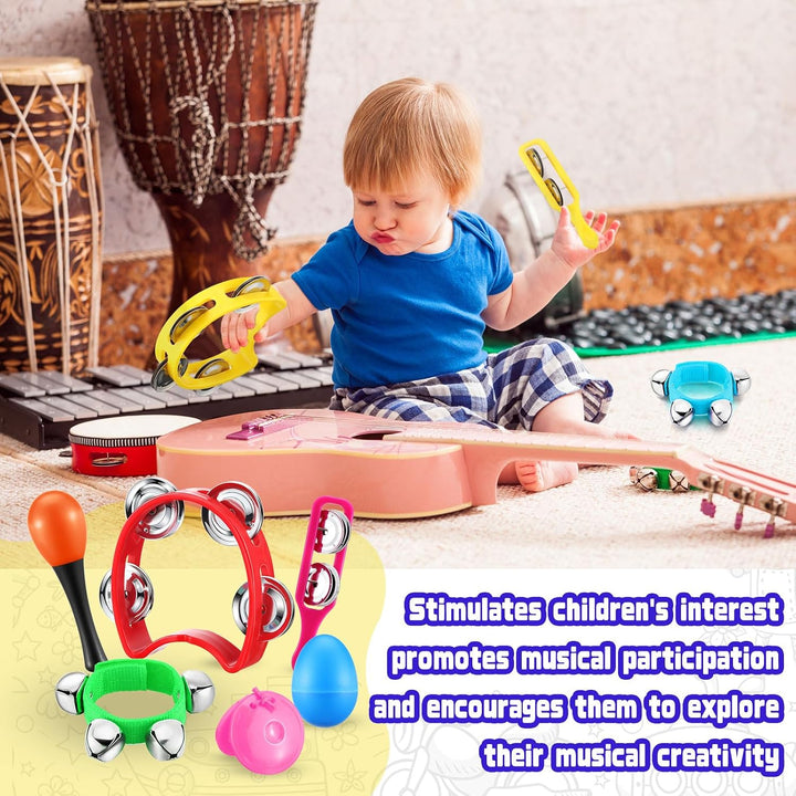 Silipull Juego de 108 piezas de instrumentos musicales Shaker para...