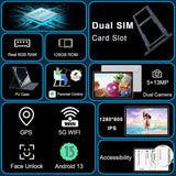 Tabletas Android 13 con ranura para tarjeta SIM, tableta grande de...