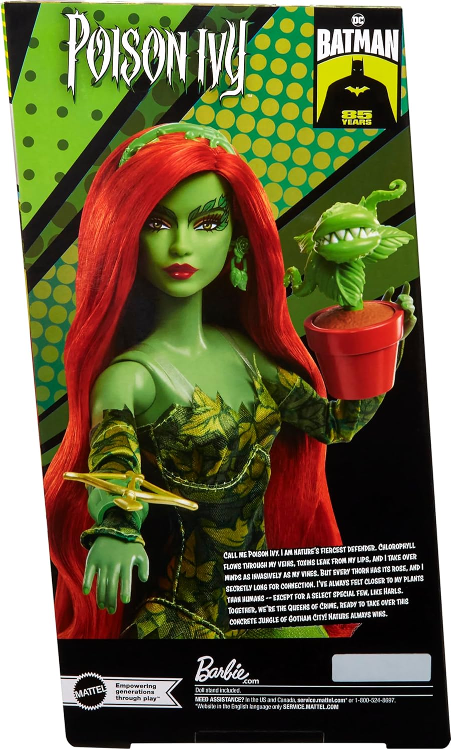 Barbie Muñeca coleccionista de hiedra venenosa con cuerpo posable,...