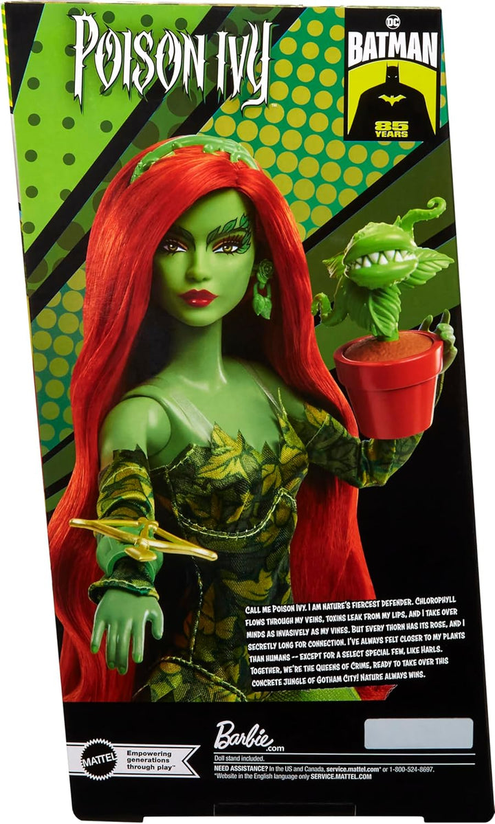Barbie Muñeca coleccionista de hiedra venenosa con cuerpo posable,...