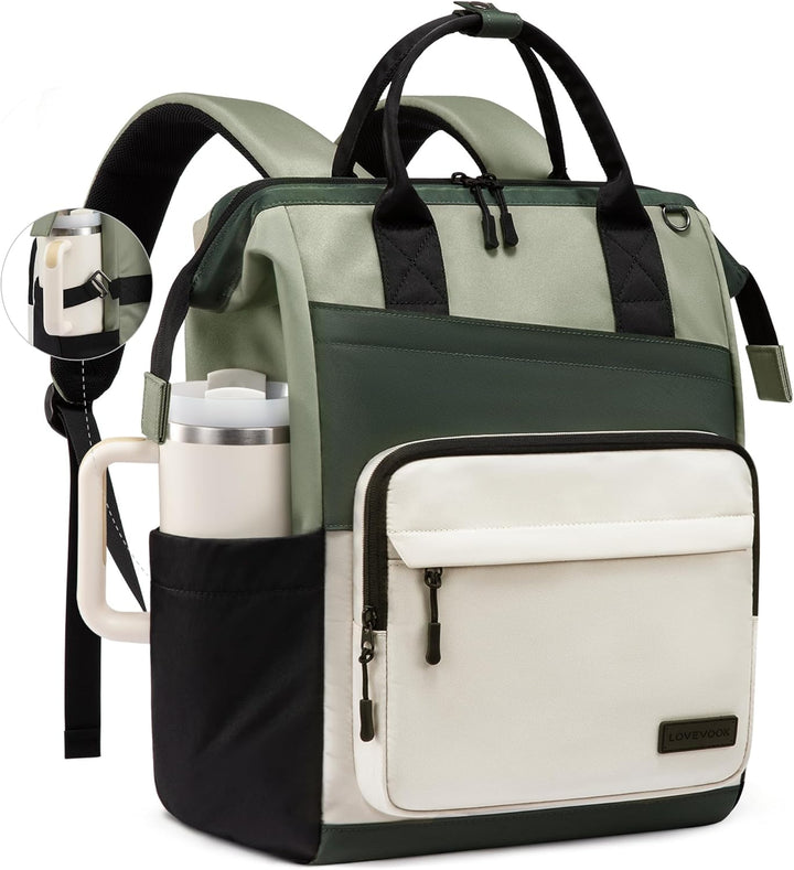 LOVEVOOK - Mochila de computadora portátil para mujer, mochila de 1...