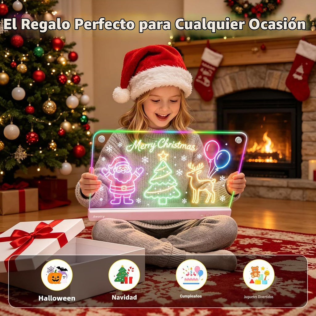 Tablero de dibujo LED de 16 pulgadas, regalos de juguetes para niños