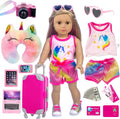 XFEYUE Juego de 23 piezas de ropa y accesorios para muñecas americanas de