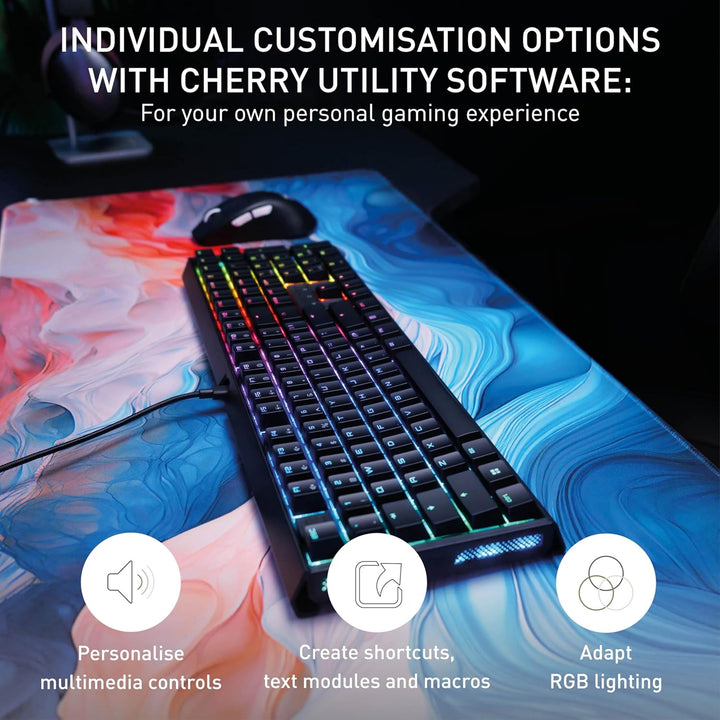 CHERRY XTRFY MX 3.1, Teclado mecánico para juegos con cable, carcas...