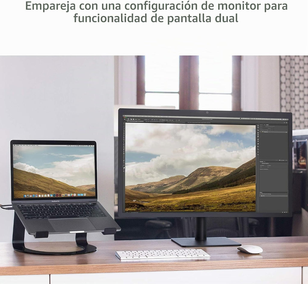 Twelve South Curve para MacBooks y Laptops | Soporte ergonómico de refrigeración para escritorio para el hogar u la oficina (negro mate)