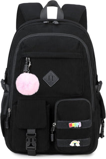 BLUWEI Mochila para computadora portátil para niñas, bolsa de pana...