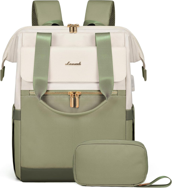 LOVEVOOK Mochila para laptop para mujeres, mochila de trabajo conve...