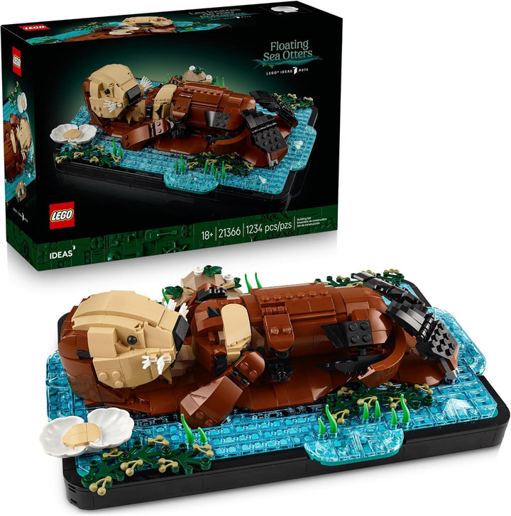 LEGO Ideas - Juego de construcción de nutrias marinas flotantes par...