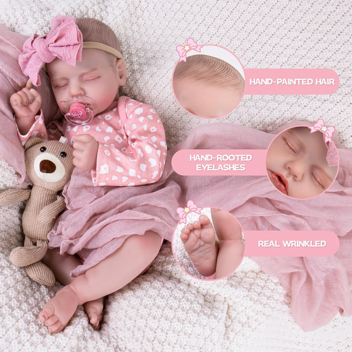Aori Muñeca de bebé realista Reborn \u2013 Niña recién nacida reali...