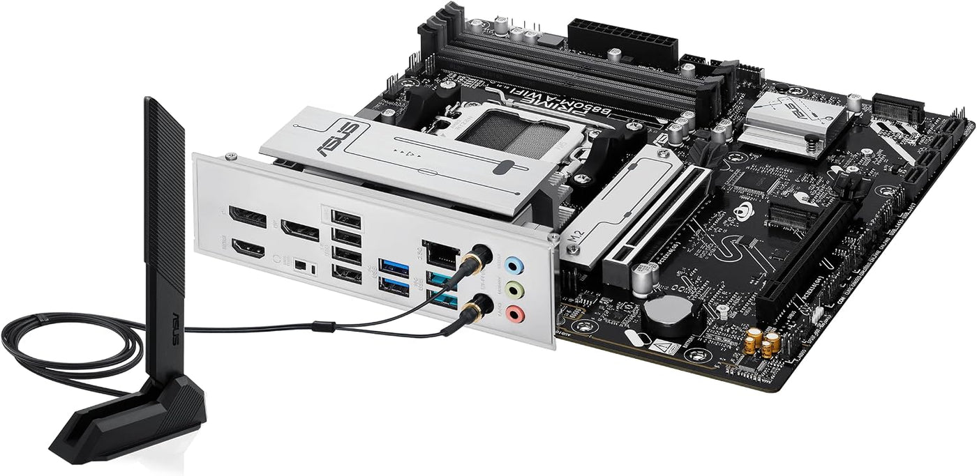 ASUS Prime B850M-A WiFi-CSM AMD AM5 B850 mATX Placa Madre, DDR5, PC...