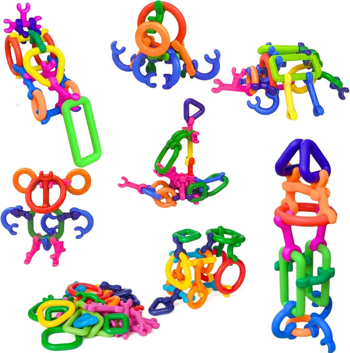 LAVIBI Click &amp; Create Builder Set (80 piezas) - Bloques de cons...