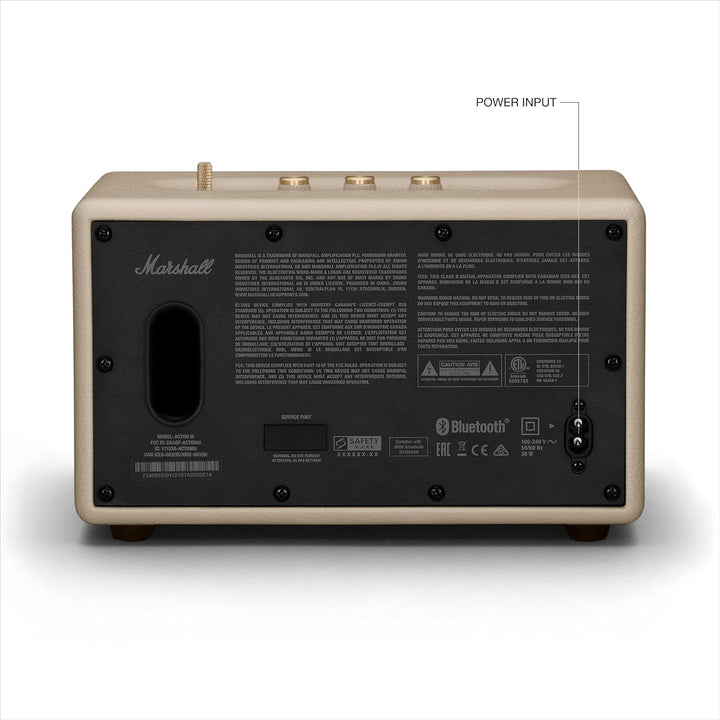 Marshall Acton III - Altavoz Bluetooth para el hogar, color crema