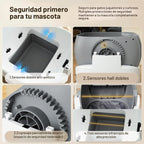 WARCAT Caja de arena automática, parte superior abierta, cerradura para