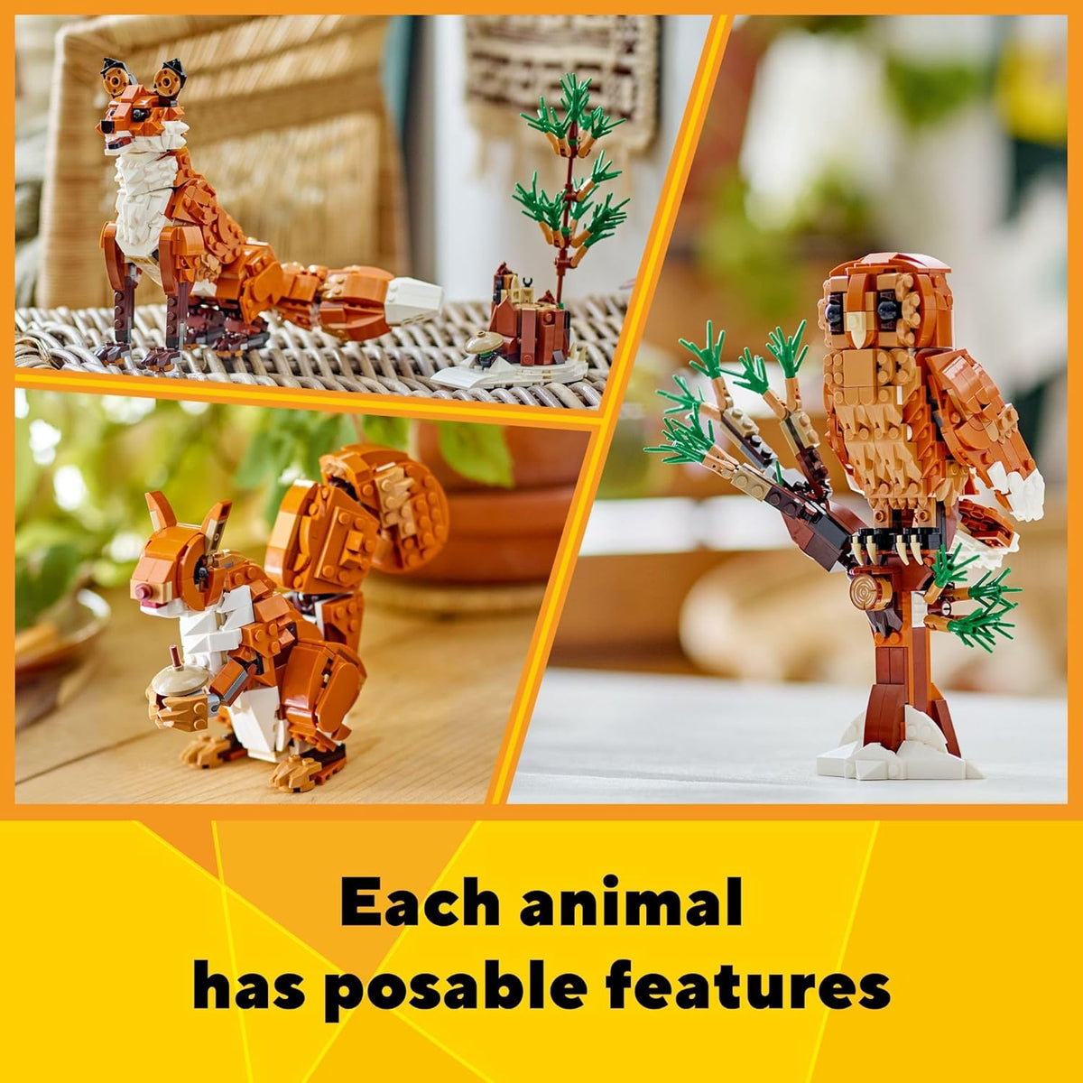 LEGO Creator 31154 - Animales del bosque 3 en 1 juguetes