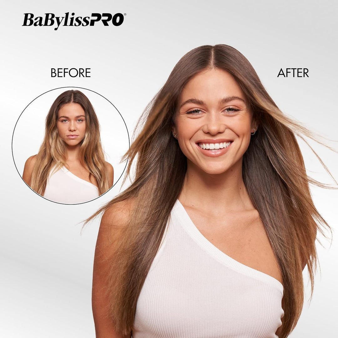 BabylissPRO Nano Titanium Ultra-Thin Hair Straightener, Professiona...