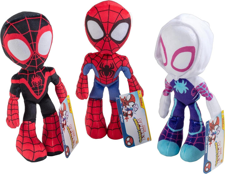 Marvel Spidey &amp; His Amazing Friends - Juego de 3 peluches de 8...