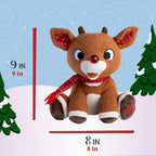 Rudolph el reno de nariz roja - Muñeco de peluche con música y luces