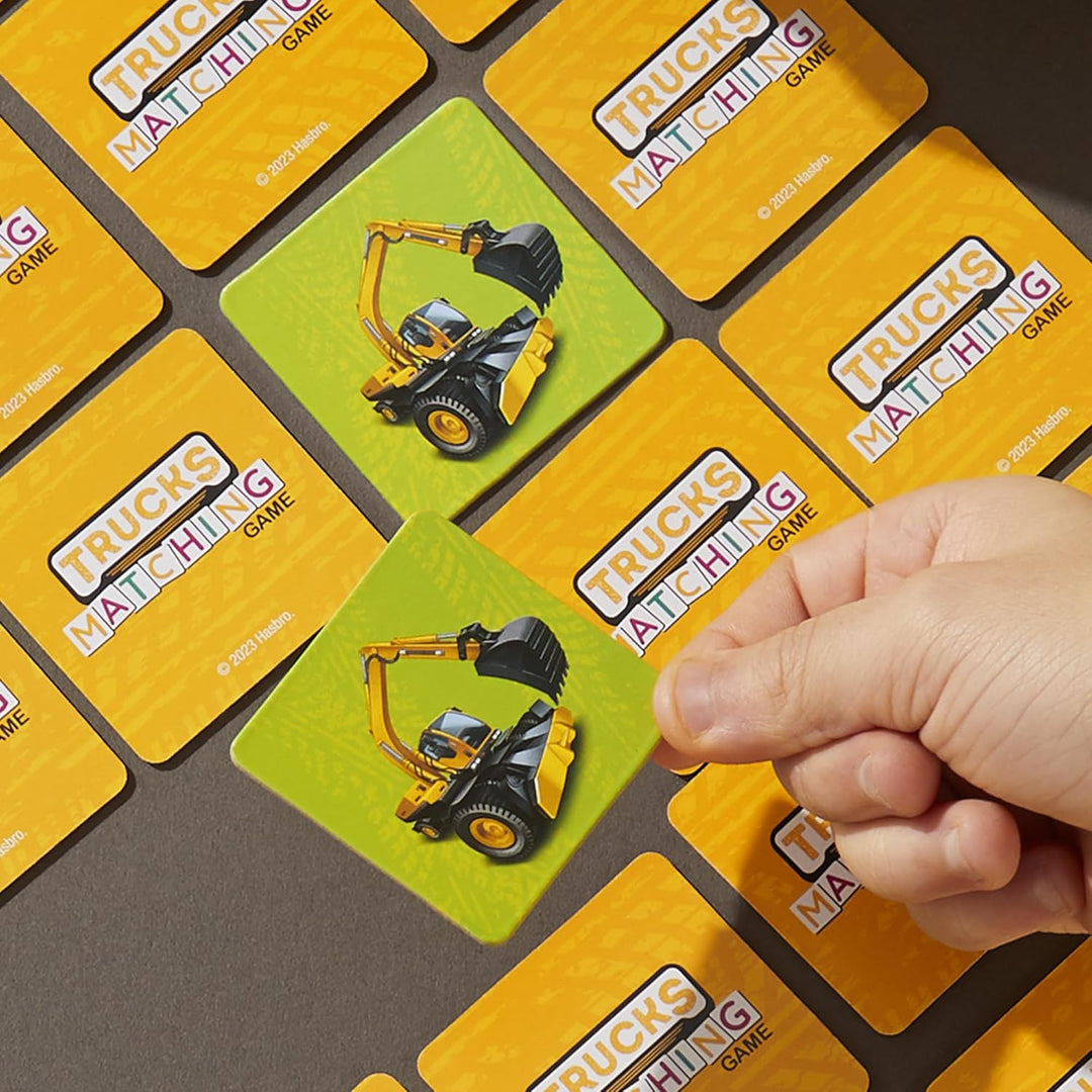 Hasbro Gaming Trucks Matching Juego de memoria para niños