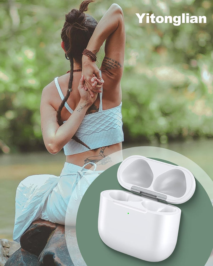 Yitonglian Funda de cargador inalámbrico de repuesto para Airpods d...