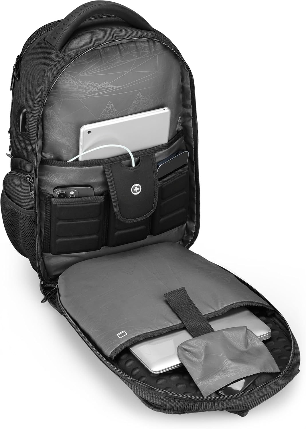 Mochila de diseño Swissdigital Circuit para hombres, Grande, Moderno