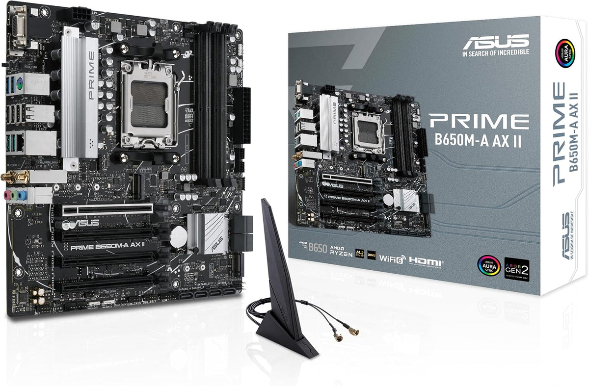 ASUS Prime B650M-A AX II AMD B650 AM5 Ryzen Desktop 9000 8000 y 700...