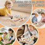 Joyreal Montessori - Tabla de actividades para niños pequeños, juguetes Montessori para 1, 2, 3 años