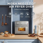 Midea Neo Air Fryer - Combo de horno tostador, 12.7 cuartos de galón, acero