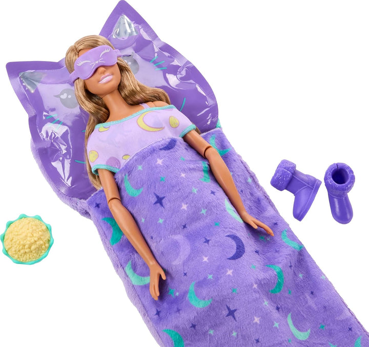 Barbie Muñeca y accesorios para fiesta de pijamas