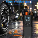 DCV Inflador de neumáticos, compresor de aire portátil, compresor d...