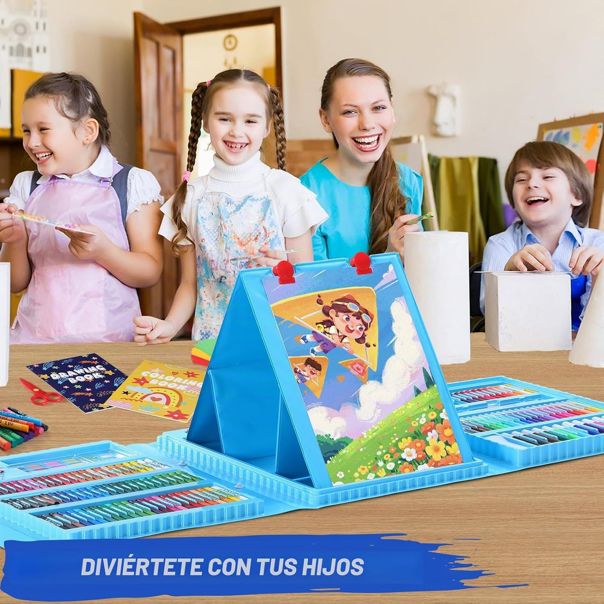 All en One Art Supplies Include Drawing Kit, Origami & Paper-Cutting Crafts