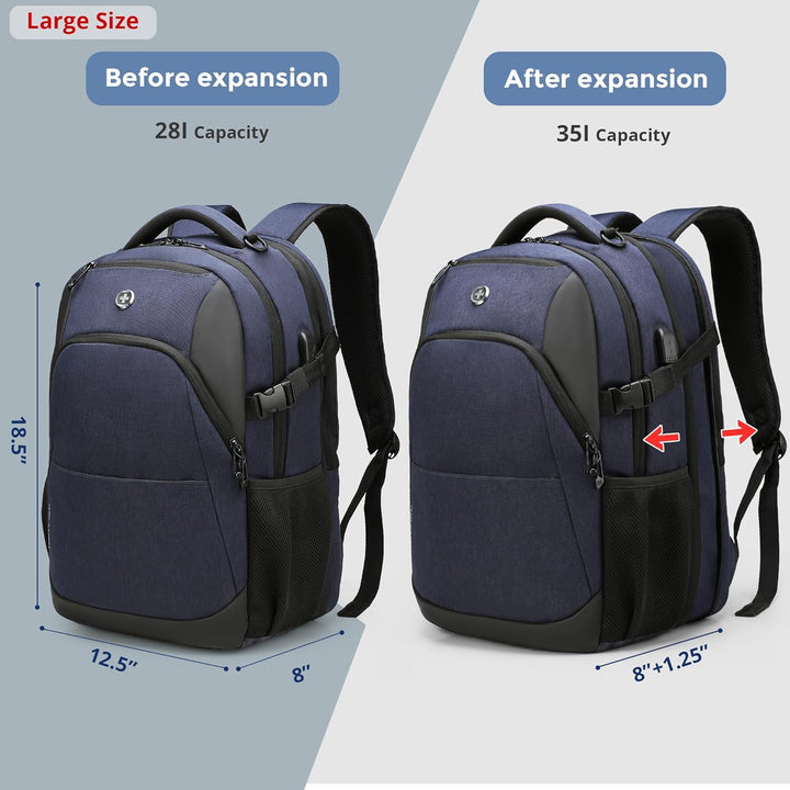 Mochila de viaje Swissdigital Design para laptop de 16 pulgadas, mo...