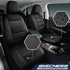 Skechers Fundas de asiento de automóvil de espuma viscoelástica refrigeradas por aire, compatibles con bolsas de aire, ajuste universal para la mayoría de automóviles, SUV, camionetas y camiones