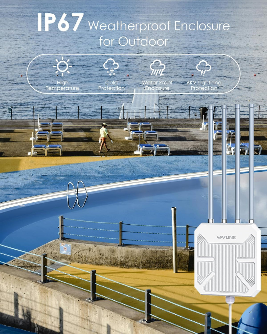 WAVLINK 2026 AX3000 WiFi 6 Repetidor Inalámbrico para