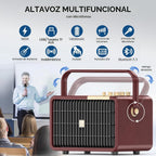 SUPNIU - Máquina de karaoke de 320 W de potencia máxima con graves profundos ricos para adultos, sistema de altavoces PA portátil Bluetooth para cantar con ajuste de graves/agudos con 2 micrófonos inalámbricos UHF para fiestas en casa, boda, al aire libre