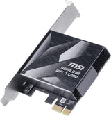 MSI Herald WiFi 7 PCIe Card para PC de sobremesa BE9400 Tri-Band, B...