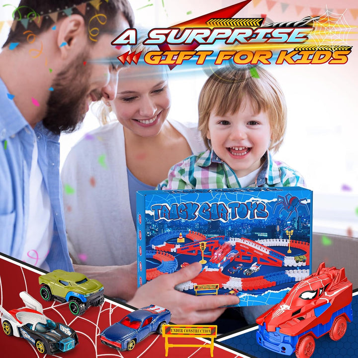 Aetyni Juguetes de Araña para Niños de 3-4: 251 PIEZAS Pista de Car...