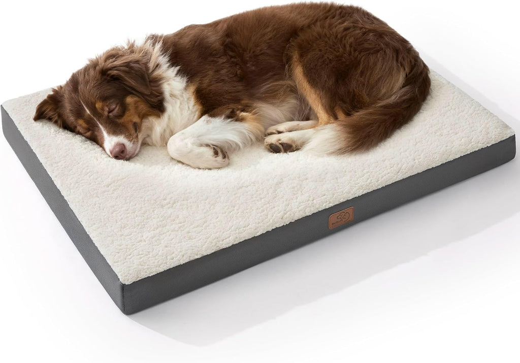 Bedsure Camas lavables para perros de tamaño grande con sherpa cómoda