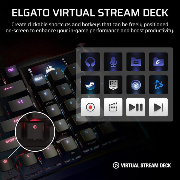 Corsair Vanguard PRO 96 Teclado Mecánico Magnético de Juegos con Ef...