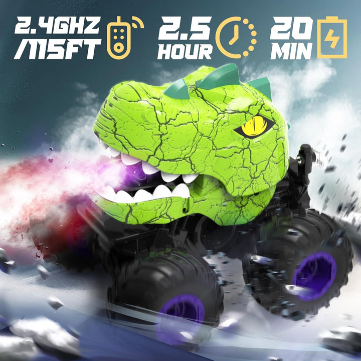 BEZGAR Monster Truck Toys - Camión monstruo de control remoto con r...