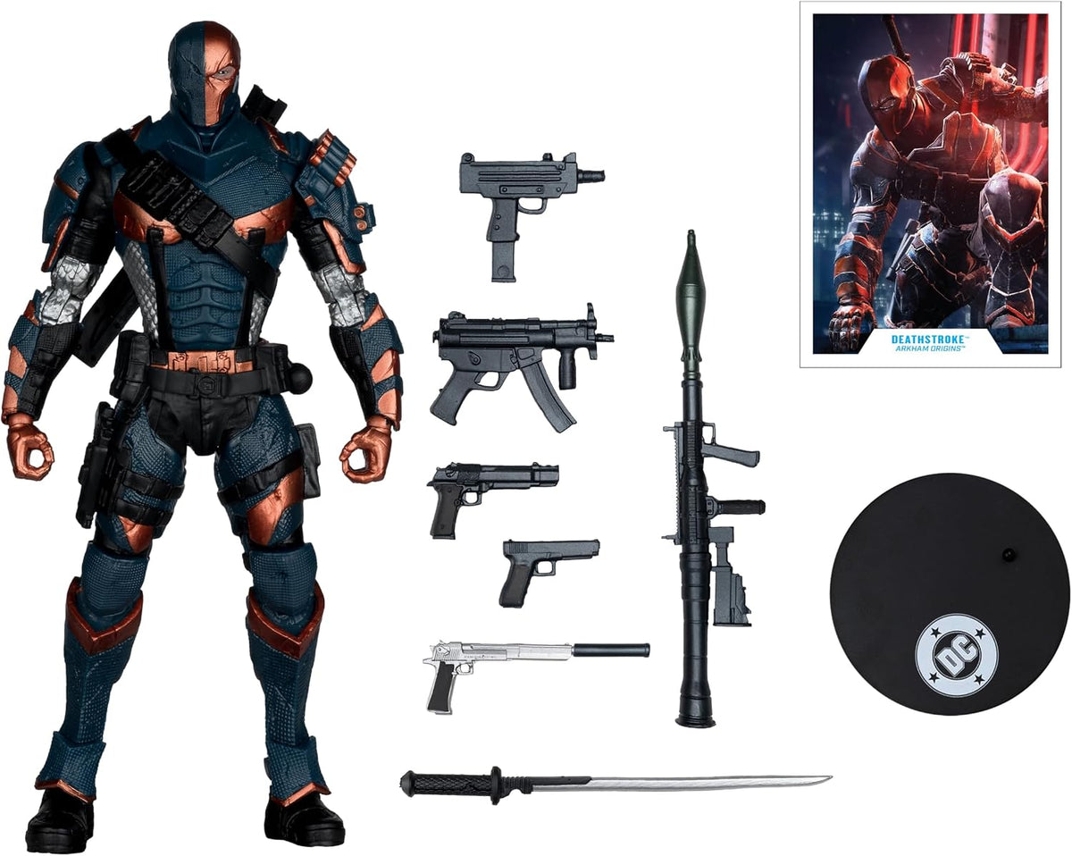 McFarlane Toys -DC Multiverse Deathstroke (Arkham Origins) Figura de acción de 7 pulgadas