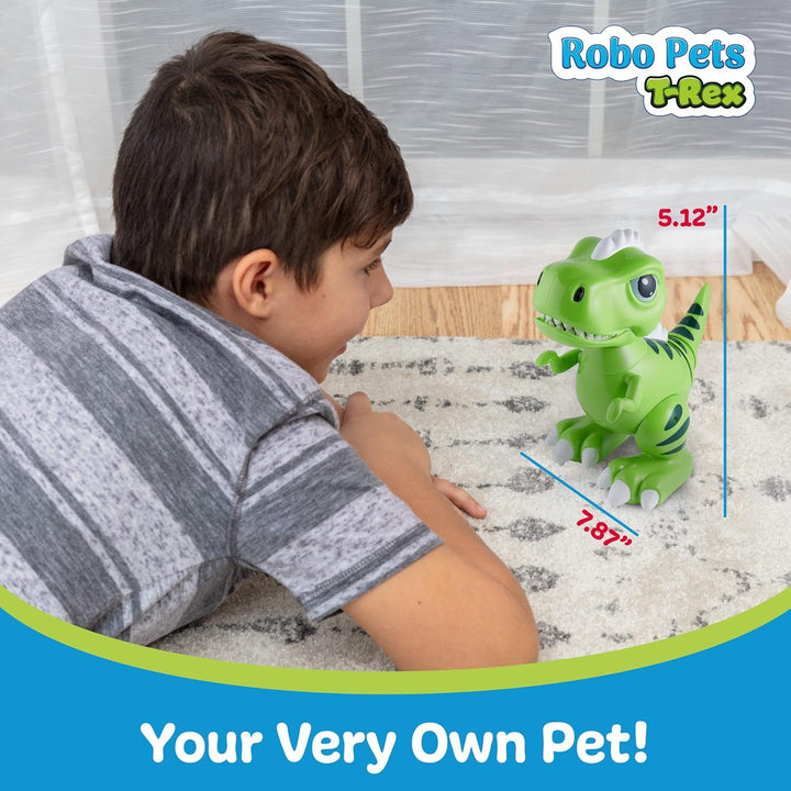 Robo Pets T-Rex - Juguete de dinosaurio para niños y niñas, robot d...