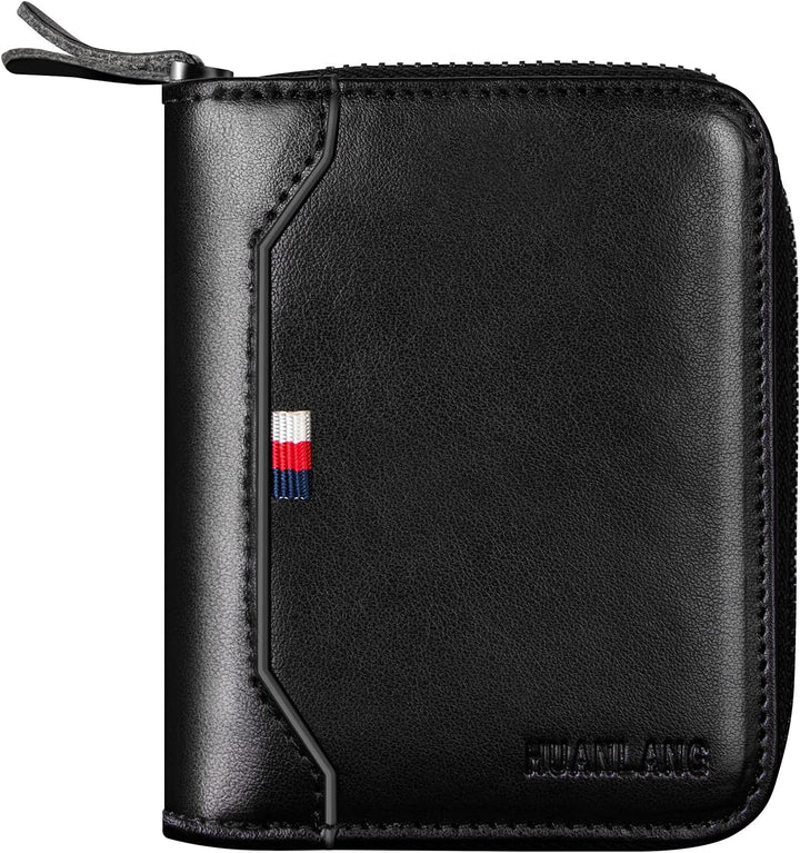 HUANLANG Billetera para hombre con bloqueo RFID, multitarjetero, bi...