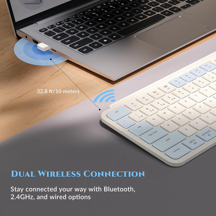 Keychron B6 Pro Teclado inalámbrico ultrafino, ZMK de tamaño comple...