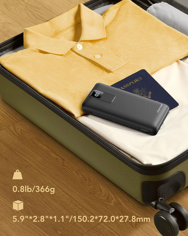 Cargador portátil charmast 20000mAh con enchufe de pared, banco de...