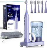 Benhip Cepillo de dientes eléctrico con hilo dental de agua combina...
