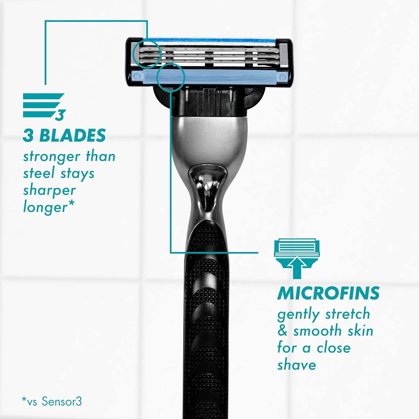 Gillette Mach3 - Recambios de maquinilla de afeitar para hombres, 4...