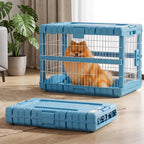 Jaula plegable para perros de 28" L para perros, perrera resistente