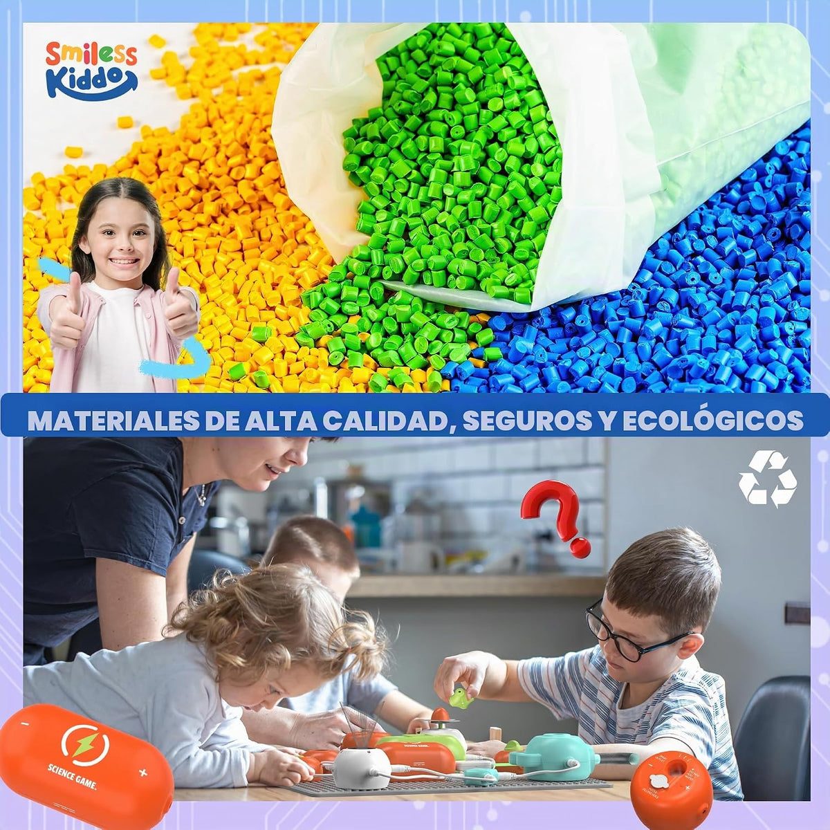 Lámpara SMILESSKIDDO Science Kits Electronics STEM Kit 140+ Projects 10+ Parts