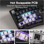 MechLands Feker Alice98 Teclado mecánico ergonómico de 98 teclas